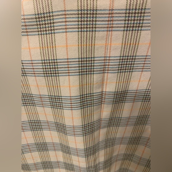 KUHLMAN Men’s Plaid‎ Beige Tan Brown Orange Blazer Suit Jacket 40 US 50 EU Long - Picture 4 of 7